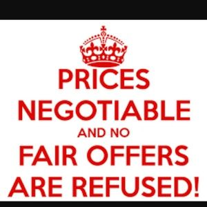 Always open to offers!